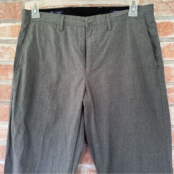 J. Crew Bedford Chino Pants Straight Cotton Men’s 32 x 32 Gray NEW - Picture 2 of 9